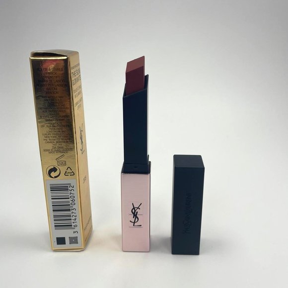 YSL The Slim Glow Matte Lipstick 205 Secret Rosewood BRAND NEW - Picture 2 of 3